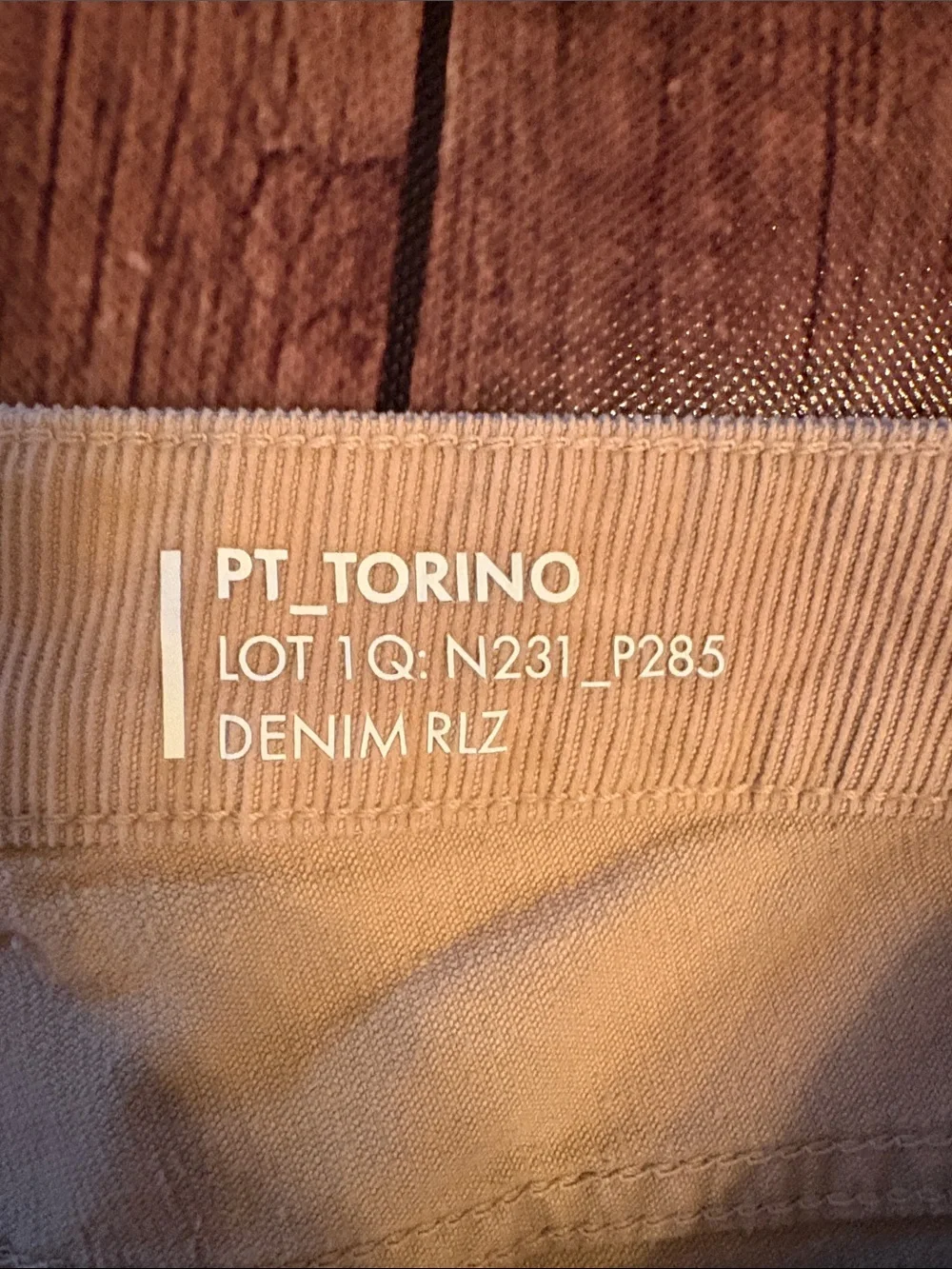NWT PT Torino Jazz Stretch Corduroy 38/35
